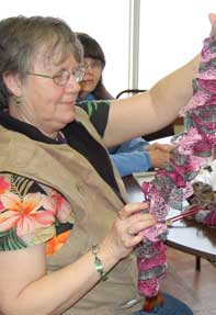 A fancy knitting project