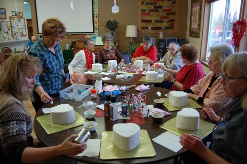 Valentine cake decorating